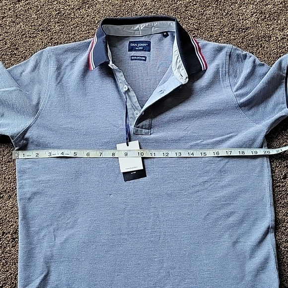 NWT Dan John Men's Polo Shirt Size Medium - Picture 7 of 8